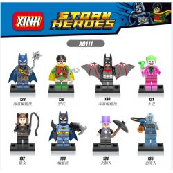 XINH X0111 0111 128 129 130 131 132 133 134 135 non  HÀNG TRĂM NGƯỜI 8 SIÊU ANH HÙNG bộ đồ chơi xếp lắp ráp ghép mô hình The  Batman Movie STORM HEROES Người Dơi Bảo Vệ Gotham