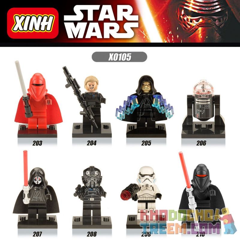 XINH X0105 0105 203 204 205 206 207 208 209 210 non  HÀNG TRĂM NGƯỜI 8 CHIẾN TRANH GIỮA CÁC VÌ SAO bộ đồ chơi xếp lắp ráp ghép mô hình Star Wars
