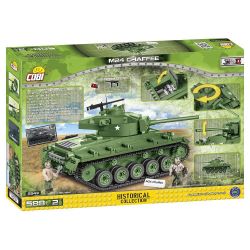 COBI CHARACTER BUILDING 2543 COBI-2543 COBI2543 non  M24 XIAFEI TANK. bộ đồ chơi xếp lắp ráp ghép mô hình Military Army M24 CHAFFEE Quân Sự Bộ Đội 588 khối