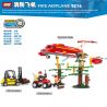 GUDI 9216 non  MÁY BAY CỨU HỎA bộ đồ chơi xếp lắp ráp ghép mô hình Fire Rescure FIREMAN FIRE AIRPLANE 522 khối