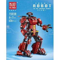 MouldKing 15038 Mould King 15038 non  ROBOT ĐỎ bộ đồ chơi xếp lắp ráp ghép mô hình MK CRIMSON ROBOT 636 khối