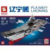 SEMBO 208001 SHENG YUAN SY 1568 non  TÀU LIÊU NINH. bộ đồ chơi xếp lắp ráp ghép mô hình Military Army PLA.NAVY LIAONING Quân Sự Bộ Đội 1288 khối