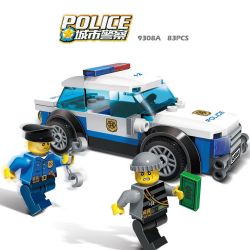 GUDI 9308A non  CẢNH SÁT XE THỂ THAO bộ đồ chơi xếp lắp ráp ghép mô hình City POLICE SPORT CAR Thành Phố 83 khối