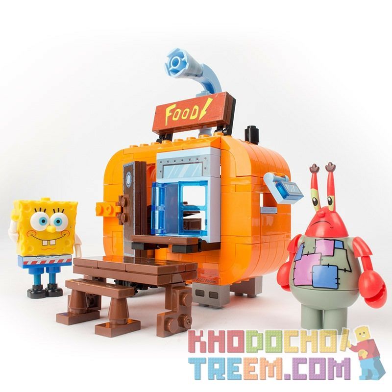 CHAOSHENG SP-030222 030222 SP030222 non  CRAB FORT BASE. bộ đồ chơi xếp lắp ráp ghép mô hình Spongebob Squarepants SPONGE BOB SQUARE PANTS Chú Bọt Biển Tinh Nghịch