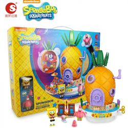 CHAOSHENG SP-030501 030501 SP030501 non  ÂM NHẠC DỨA NHÀ bộ đồ chơi xếp lắp ráp ghép mô hình Spongebob Squarepants SPONGE BOB SQUARE PANTS Chú Bọt Biển Tinh Nghịch