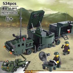 Kazi KY84038 84038 non  30N6E2 HƯỚNG DẪN VIÊN CHIẾU SÁNG XE RADAR TẢI HẠNG NẶNG ĐA CHỨC NĂNG M985A2 bộ đồ chơi xếp lắp ráp ghép mô hình Field Army FIELD ARMY MISSILE LAUNCH VEHICLE Chiến Trường 534 khối