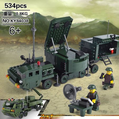 Kazi KY84038 84038 non  30N6E2 HƯỚNG DẪN VIÊN CHIẾU SÁNG XE RADAR TẢI HẠNG NẶNG ĐA CHỨC NĂNG M985A2 bộ đồ chơi xếp lắp ráp ghép mô hình Field Army FIELD ARMY MISSILE LAUNCH VEHICLE Chiến Trường 534 khối