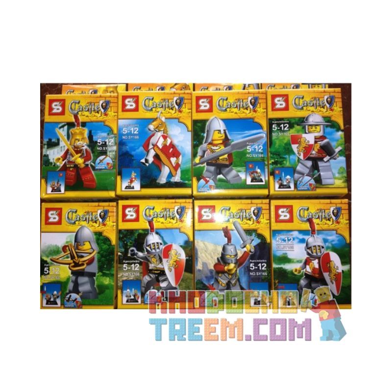 SHENG YUAN SY SY166 non  CASTLE SERIES. bộ đồ chơi xếp lắp ráp ghép mô hình Medieval Castle Chiến Tranh Trung Cổ