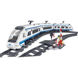 ZHEGAO QL0310 0310 non  TÀU CAO TỐC HÀI HÒA bộ đồ chơi xếp lắp ráp ghép mô hình Trains RAIL TRANSIT Tàu Hỏa 941 khối