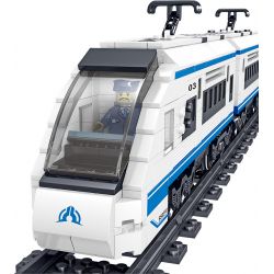 ZHEGAO QL0310 0310 non  TÀU CAO TỐC HÀI HÒA bộ đồ chơi xếp lắp ráp ghép mô hình Trains RAIL TRANSIT Tàu Hỏa 941 khối