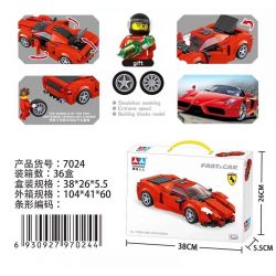 CHAOBAO RENREN 7024 REBRICKABLE MOC-42633 42633 MOC42633 non  FERARIANZO. bộ đồ chơi xếp lắp ráp ghép mô hình Racers FERRARI ENZO V2 Đua Tốc Độ 297 khối
