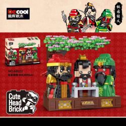 Decool 68023 Jisi 68023 non  ĐÀO VIÊN KHÔNG CÓ bộ đồ chơi xếp lắp ráp ghép mô hình Brickheadz CUTE HEAD BRICK Nhân Vật Đầu To 887 khối