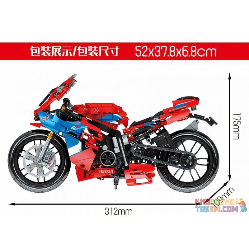 SEMBO 701808 non  HONDA CBR. bộ đồ chơi xếp lắp ráp ghép mô hình  HONDA CBR MOTORCYCLE Kỹ Thuật Công Nghệ Cao Mô Hình Phương Tiện 857 khối