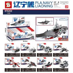 SHENG YUAN SY 1559 non  TÀU LIÊU NINH 8 KẾT HỢP bộ đồ chơi xếp lắp ráp ghép mô hình Military Army PLA.NAVY LIAONING Quân Sự Bộ Đội 748 khối