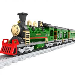 AUSINI 25904 non  XE bộ đồ chơi xếp lắp ráp ghép mô hình Trains Tàu Hỏa 666 khối