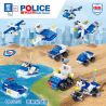 ZHEGAO QL0259 0259 non  CẢNH SÁT HUY ĐỘNG 10IN1. bộ đồ chơi xếp lắp ráp ghép mô hình Police