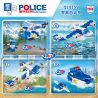 ZHEGAO QL0259 0259 non  CẢNH SÁT HUY ĐỘNG 10IN1. bộ đồ chơi xếp lắp ráp ghép mô hình Police