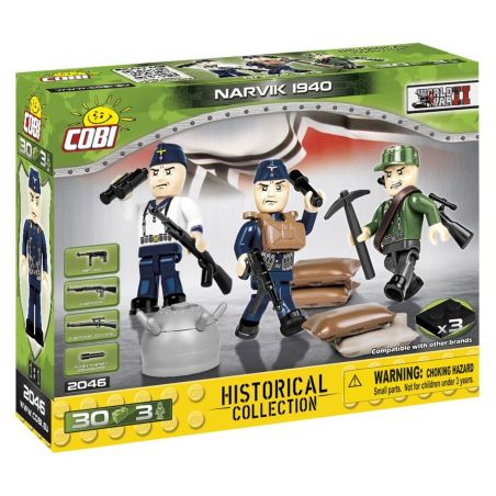 COBI CHARACTER BUILDING COBI-2046 2046 COBI2046 non  NARVIK BATTLE 1940. bộ đồ chơi xếp lắp ráp ghép mô hình Military Army NARVIK 1940 Quân Sự Bộ Đội