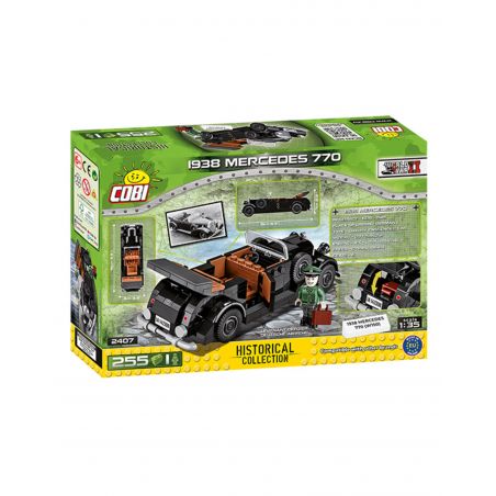 COBI CHARACTER BUILDING COBI-2407 2407 COBI2407 COBI-2406 2406 COBI2406 non  1938 MERCEDES 770. bộ đồ chơi xếp lắp ráp ghép mô hình Military Army Quân Sự Bộ Đội 225 khối