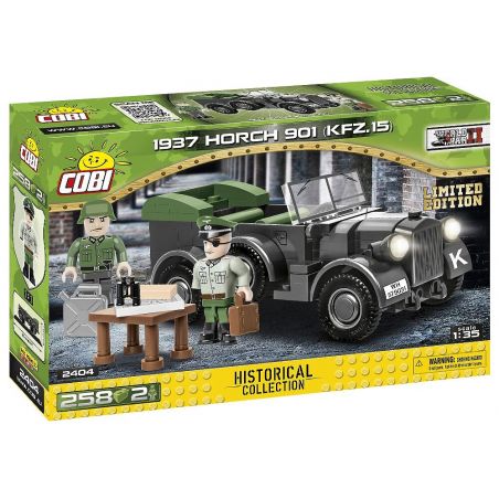 COBI CHARACTER BUILDING COBI-2404 2404 COBI2404 COBI-2405 2405 COBI2405 non  1937 HOYCH 901 KFZ. 15 ĐỨC TRUYỀN THÔNG RADIO HOHSHI bộ đồ chơi xếp lắp ráp ghép mô hình Military Army 1937 HORCH 901 (KFZ.15) Quân Sự Bộ Đội 185 khối
