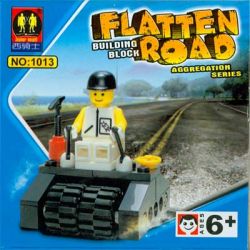 ZEPHYR KNIGHT 1013 non  TRỤC LĂN bộ đồ chơi xếp lắp ráp ghép mô hình City FLATTEN ROAD Thành Phố 33 khối