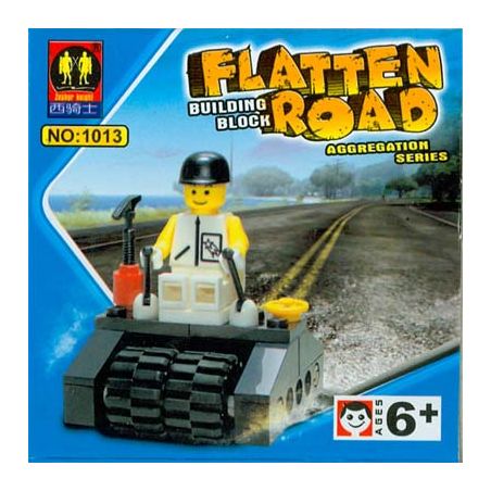 ZEPHYR KNIGHT 1013 non  TRỤC LĂN bộ đồ chơi xếp lắp ráp ghép mô hình City FLATTEN ROAD Thành Phố 33 khối