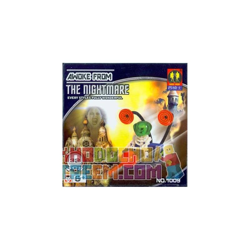 ZEPHYR KNIGHT 1009 non  CƠN ÁC MỘNG AWAKENS. bộ đồ chơi xếp lắp ráp ghép mô hình AWOKE FROM THE NIGHTMARE 32 khối