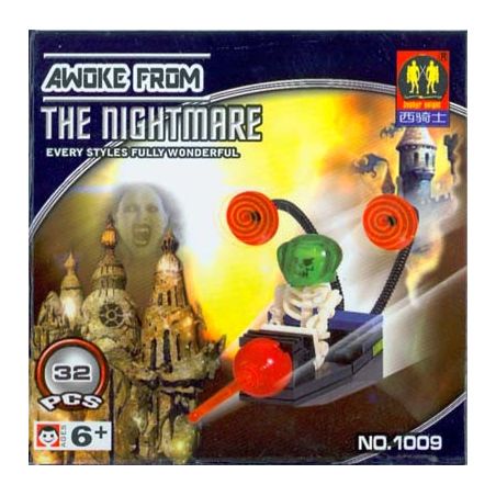 ZEPHYR KNIGHT 1009 non  CƠN ÁC MỘNG AWAKENS. bộ đồ chơi xếp lắp ráp ghép mô hình AWOKE FROM THE NIGHTMARE 32 khối