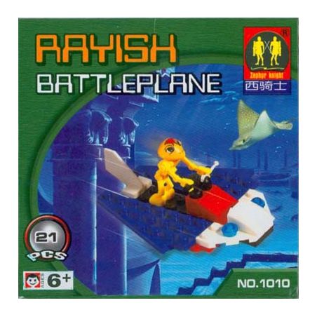ZEPHYR KNIGHT 1010 non  MÁY BAY CHIẾN ĐẤU RAYISH. bộ đồ chơi xếp lắp ráp ghép mô hình Space RAYISH BATTLEPLANE Thám Hiểm Không Gian 21 khối