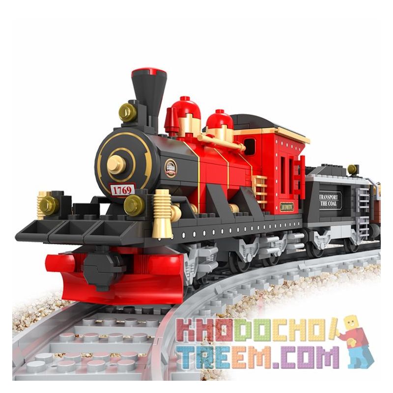 AUSINI 25705 non  XE LỬA bộ đồ chơi xếp lắp ráp ghép mô hình City TRAINS Thành Phố 410 khối