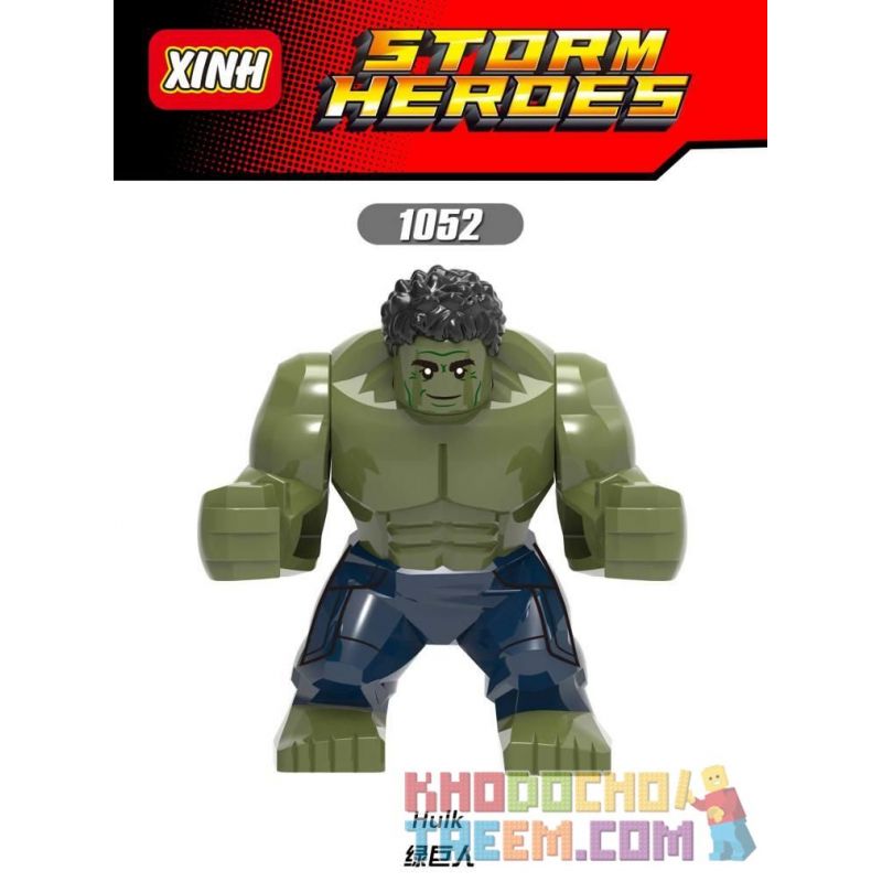 XINH 1052 non  HULK. bộ đồ chơi xếp lắp ráp ghép mô hình Marvel Super Heroes Siêu Anh Hùng Marvel