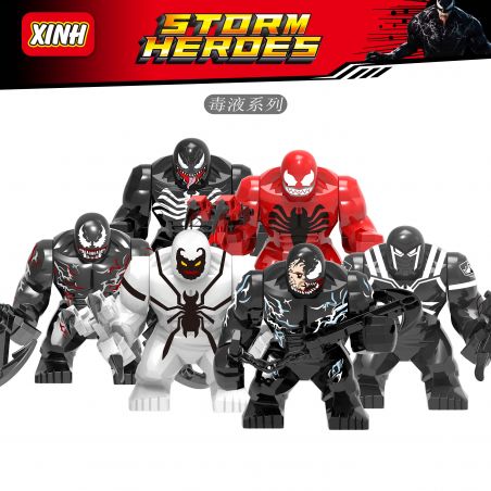 XINH 1049 1047 1048 888 891 893 non  ĐẠI LÝ NỌC ĐỘC bộ đồ chơi xếp lắp ráp ghép mô hình Marvel Super Heroes VENOM Siêu Anh Hùng Marvel