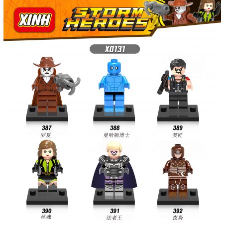 XINH X0131 0131 387 388 389 390 391 392 non  WARDER. bộ đồ chơi xếp lắp ráp ghép mô hình Collectable Minifigures STORM HEROES Búp Bê Sưu Tầm