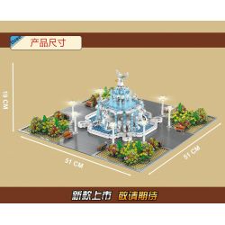 MouldKing 16003 Mould King 16003 non  THIÊN THẦN bộ đồ chơi xếp lắp ráp ghép mô hình Modular Buildings NOVATOWN ANGEL SQUARE Mô Hình Nhà Cửa 2960 khối