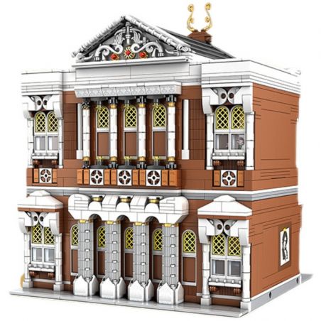 MouldKing 16032 Mould King 16032 non  XIAOCHENG CHƠI HỘI TRƯỜNG bộ đồ chơi xếp lắp ráp ghép mô hình Modular Buildings NOVATOWN CONCERT HALL Mô Hình Nhà Cửa 2875 khối