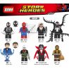 XINH X0220 0220 965 966 967 968 969 970 971 972 non  HÀNG TRĂM NGƯỜI 8 SIÊU ANH HÙNG bộ đồ chơi xếp lắp ráp ghép mô hình Spider-Man STORM HEROES Người Nhện
