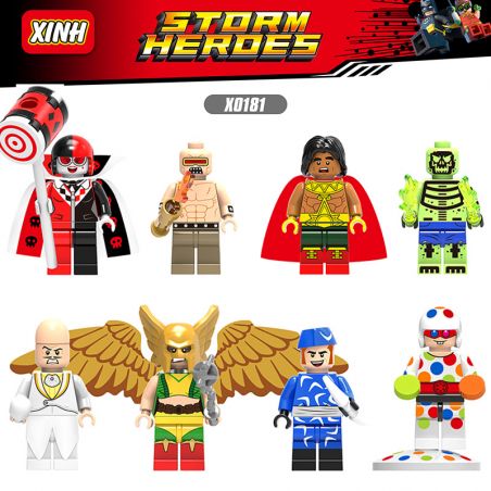 XINH 775 776 777 778 780 781 782 779 X0181 0181 non  HÀNG TRĂM NGƯỜI 8 SIÊU ANH HÙNG bộ đồ chơi xếp lắp ráp ghép mô hình Dc Comics Super Heroes STORM HEROES Siêu Anh Hùng Dc