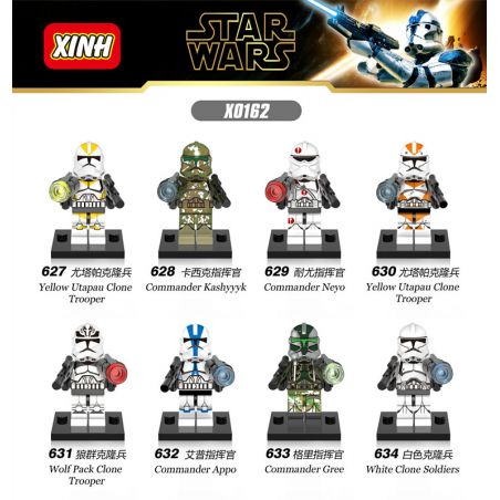 XINH X0162 0162 627 628 629 630 631 632 633 634 non  HÀNG TRĂM NGƯỜI 8 CHIẾN TRANH GIỮA CÁC VÌ SAO bộ đồ chơi xếp lắp ráp ghép mô hình Star Wars
