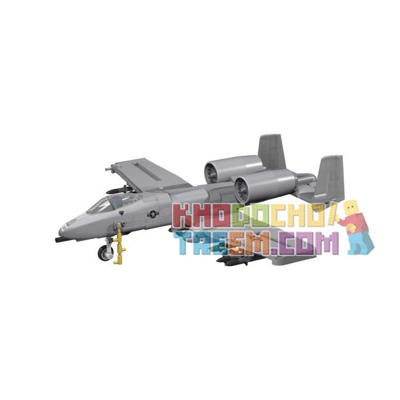 COBI CHARACTER BUILDING COBI-5812 5812 COBI5812 non  A-10 THẦN SẤM II WARTHOG bộ đồ chơi xếp lắp ráp ghép mô hình Military Army A-10 THUNDERBOLD II WARTHOG Quân Sự Bộ Đội 550 khối