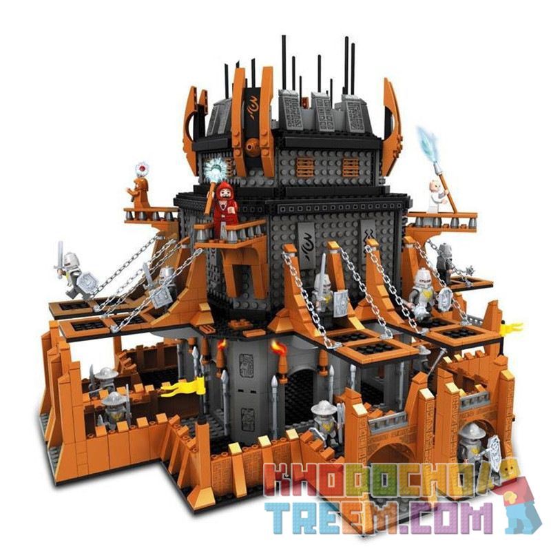 AUSINI 27114 non  LÂU ĐÀI CỔ bộ đồ chơi xếp lắp ráp ghép mô hình Medieval Castle MAGIC SCOPE:THE DARK CITADEL Chiến Tranh Trung Cổ 2149 khối
