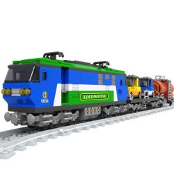 AUSINI 26808 non  XE LỬA bộ đồ chơi xếp lắp ráp ghép mô hình City TRAINS Thành Phố 573 khối