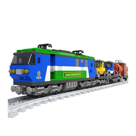 AUSINI 26808 non  XE LỬA bộ đồ chơi xếp lắp ráp ghép mô hình City TRAINS Thành Phố 573 khối