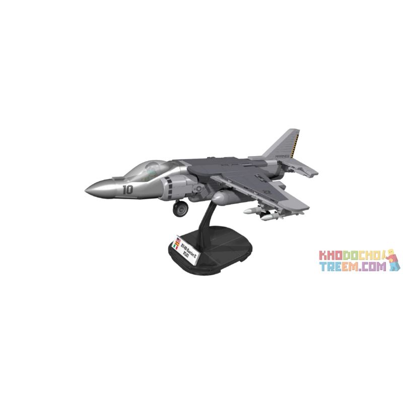 COBI CHARACTER BUILDING COBI-5809 5809 COBI5809 non  MÁY TẤN CÔNG AV-8B 鹞 II bộ đồ chơi xếp lắp ráp ghép mô hình Military Army AV-8B HARRIER II PLUS Quân Sự Bộ Đội 410 khối