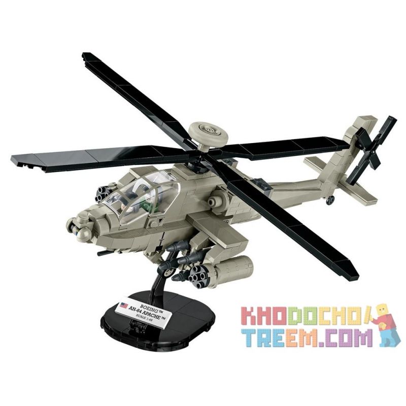 COBI CHARACTER BUILDING COBI-5808 5808 COBI5808 non  AH-64 APACHE bộ đồ chơi xếp lắp ráp ghép mô hình Military Army Quân Sự Bộ Đội 510 khối