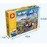 FORANGE FC3912 3912 non  HIỆU SUẤT ĐÓNG THẾ MÁY BAY bộ đồ chơi xếp lắp ráp ghép mô hình AIRPORT 644 khối