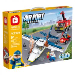 FORANGE FC3909 3909 non  LỮ ĐOÀN CHỮA CHÁY SÂN BAY bộ đồ chơi xếp lắp ráp ghép mô hình AIRPORT AIRCRAFT RESCUE AND FIREFIGHTING 373 khối