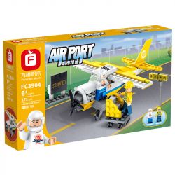 FORANGE FC3904 3904 non  MÁY BAY CÁNH QUẠT. bộ đồ chơi xếp lắp ráp ghép mô hình AIRPORT PROPELLER PLANE 171 khối