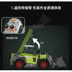 CADA C61051 61051 REBRICKABLE MOC-35607 35607 MOC35607 non  BỘ TẢI ĐIỀU KHIỂN TỪ XA ĐIỆN ĐẦY ĐỦ TÍNH NĂNG tỷ lệ 1:17 bộ đồ chơi xếp lắp ráp ghép mô hình  MULTI-FUNCTION LOADER Kỹ Thuật Công Nghệ Cao Mô Hình Phương Tiện 1408 khối