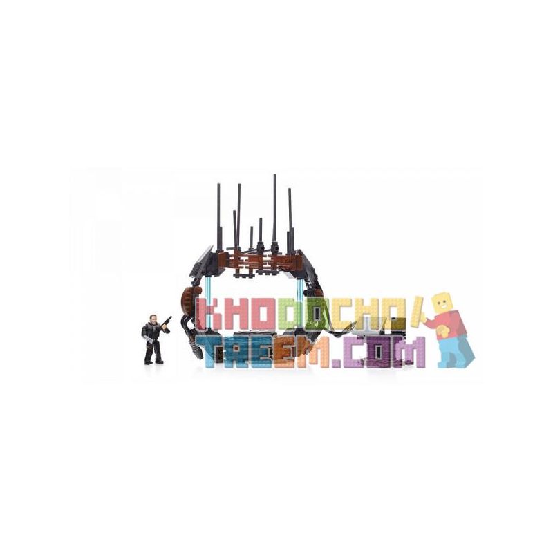 MEGA BLOKS CNH38 non  CỖ MÁY THỜI GIAN bộ đồ chơi xếp lắp ráp ghép mô hình Terminator TIME MACHINE Kẻ Hủy Diệt 185 khối
