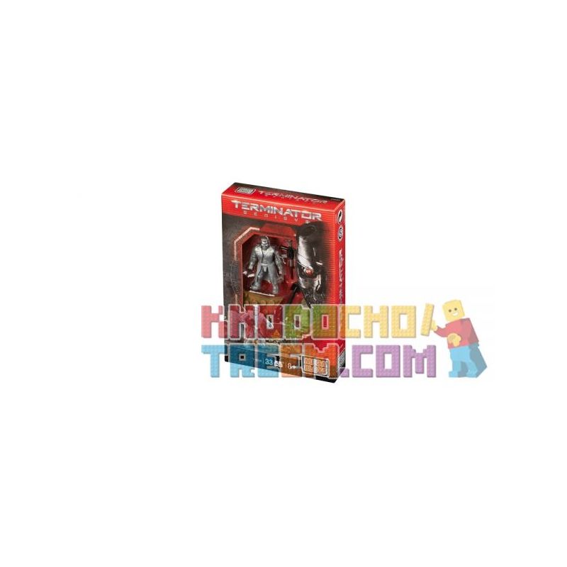 MEGA BLOKS CNH37 non  T-1000. bộ đồ chơi xếp lắp ráp ghép mô hình Terminator Kẻ Hủy Diệt 33 khối